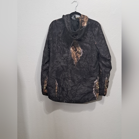 Mossy Oak Jacket Unisex Hunting Black Camouflage Hooded Camo, Size XXL. - Picture 10 of 16